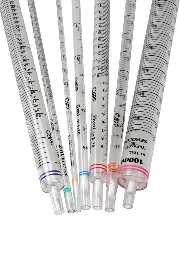 CAPP Harmony Serological Pipettes, 2 mL, Green, Sterile, DNase/RNase free, Individually Wrapped, 500 Pcs/Case - Image 3